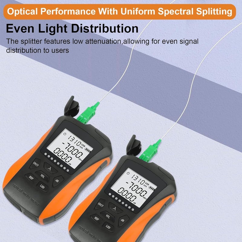 Poyiccot SC 1X2 Fiber Optic Splitter, 0.9mm G657A1 Singlemode PLC SC Fiber Optical Splitter for Home Wiring, Engineering Project, Fiber LAN,3.3ft/1m - Image 4